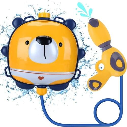 Childrens Backpack Water Gun Toys Parent-child Beach Interaction Summer Swimming Pool Backpackwater Gun Toys for Boys and Girls