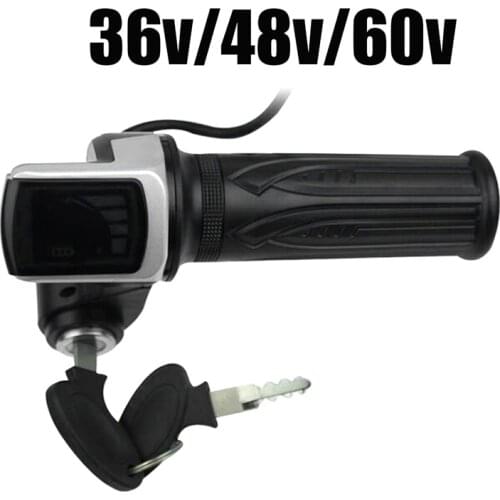 36V 48V 60V Electric Scoote Speed Controller Handlebar LCD display Switch Handlebar Grips for Electric Bicycle Scooter/ebike