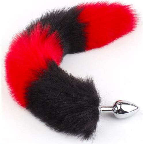 Artificial Fox Tail Metal Anal Plug Anus Dilator G Spot Adult Games Cosplay Erotic Sex Toys For Women Adults Ass Butt Plug Tail