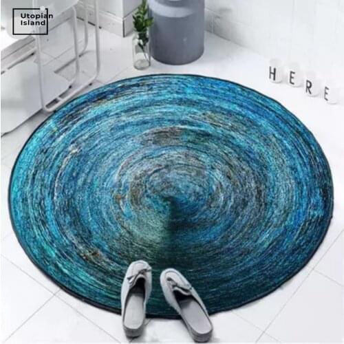 Round Carpet Green Marble Rugs For Living Room Soft Carpets For Bed Room Nordic Floor Mat Home Mat 3D Rug Turkish Carpet
