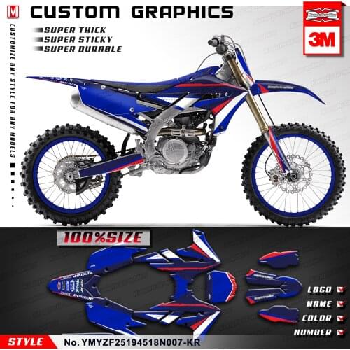KUNGFU GRAPHICS Vehicle Wraps Adhesive Stickers for YZ450F YZ250F YZF450 2018 2019 2020 2021(Style no.YMYZF25194518N007-KR)