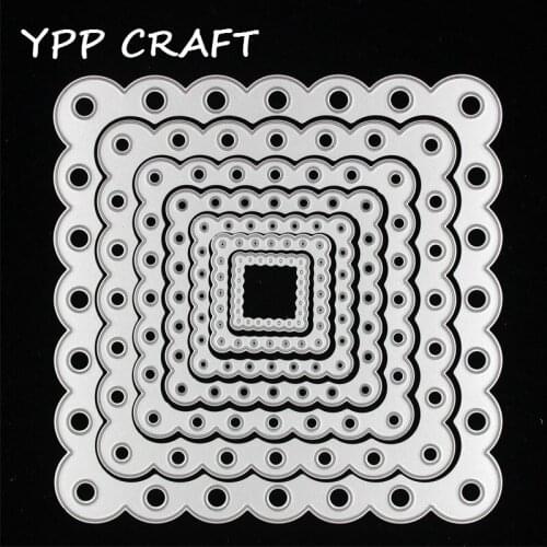 YPP CRAFT Square Frames Cutting Dies Stencils for DIY Scrapbooking/photo album Decorative Embossing DIY Paper Cards