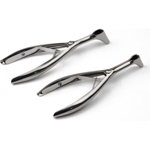 Medical Nose Mirror Ear Canal Dilator Nasal Endoscope Speculum Lens Nostril Pliers Dilatator Rhinoscope Expansion Forceps 304SUS