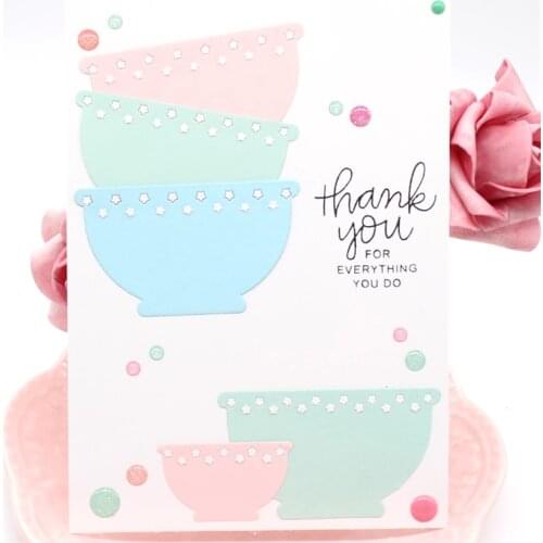 KSCRAFT Bowl Metal Cutting Dies Stencils for DIY Scrapbooking/photo album Decorative Embossing DIY Cards