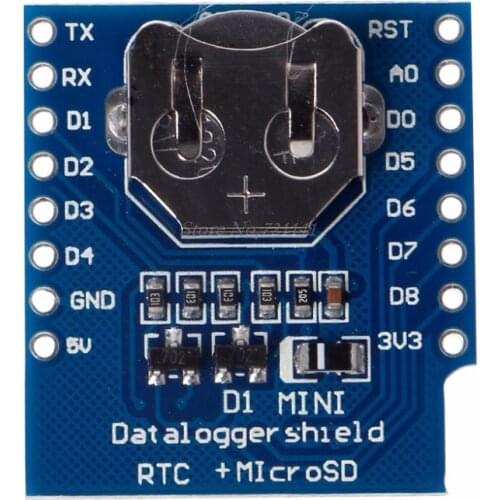 Micro SD For Wemos D1 Mini Data Logger Shield+RTC DS1307 Clock Raspberry Data Logger Shield Integrated Circuits Dropship