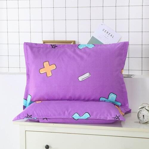 Envelope Pillowcases With Warm Fabric Purple Pillow Covers Set of 2