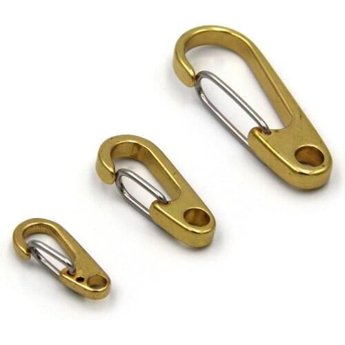 Wholesale 3 Size Clasp Lobster,Polished,Solid Brass,Leather Craft Fitting,Bag Accessories,Jewelry Clasp Finding