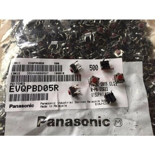 Original new 100% high temperature touch switch EVQPBD05R key move 6*6*5