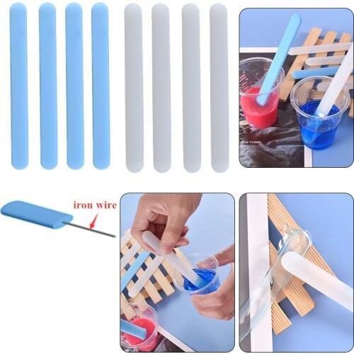 DIY Crystal Epoxy Resin Mold Silicone Stirring Stick Jewelry Making Epoxy Tool