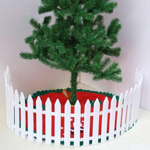 Christmas Decorative Fence Plastic Hotel Fashion Christmas Tree Fence 1 Pcs Countryside Beautiful Plastic Fence