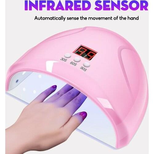 88W Drying Curing Nails Varnish Manicure Machine USB Light Dryer Curing Fast Timer Lamp Nail UV Gel Nail Polish Sensor LED B6A4