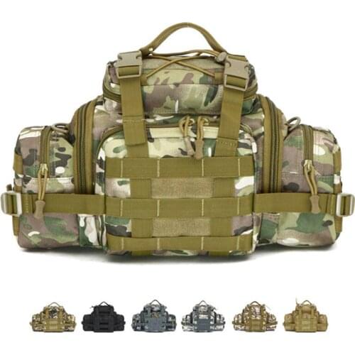 Outdoor Sports Camouflage Waist Bag Military Fans Tactical for Men and Women Waterproof Single Shoulder Backpack Crossbar Bag