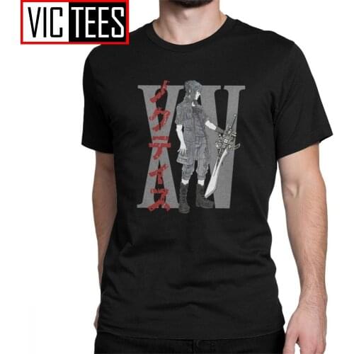 Unique Final Fantasy Soldier Squall T-Shirts Men Pure Cotton T Shirt Cloud FF7 Game Strife Shinra Chocobo Short Sleeve Tees