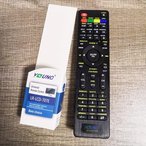 2PCS)Universal Remote Control LCD TV LR-LCD-707E For HAIER VESTEL GRUNDIG DAEWOO HISENSE LCD TV For JVC TCL Remoto