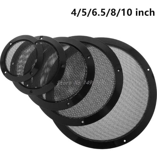 2PCS Black Car Speaker Grill Mesh Enclosure Net Protective Cover DIY Speaker Accessories 4/5/6.5/8/10 inch Whosale&Dropship