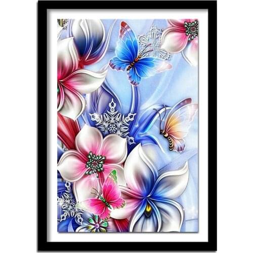Diamond Painting Flower Embroidery Diamond Full Kit Sale Picture of Rhinestones Handicraft Unfinished Craft