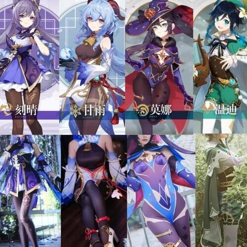 Genshin series Impact Keiqng Venti Ganyu Klee Barbar Cosplay Cute Stockings Panty-hose Men Women uniforms Over Knee Socks Gifts