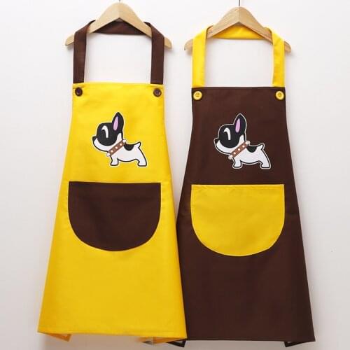 Coppia Cute Dog Impermeabile E Olio-prova di Grembiule Da Cucina Gli Uomini e Le Donne Abiti Per Adulti apron cooking