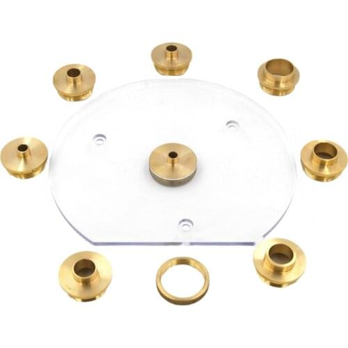 Engraving Machine Planer Insert Board Wood Milling Profiled Bushing Plexiglass Bottom Plate W/ Copper Bushing for Bosch1600