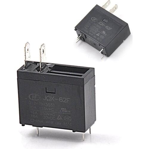 JQX-62F-012-1H(555) 20A 125VAC / 16A 250VAC / 16A 30VDC Small Power Relay