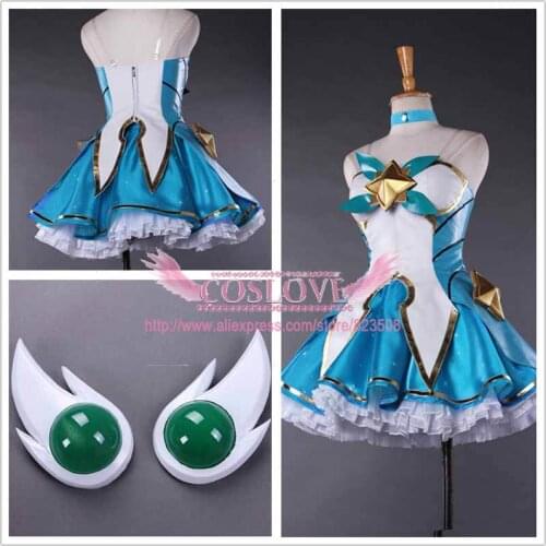 New Game LOL Cosplay Costumes Star Guardian Magica Soraka Cosplay Costume Top Skirt Full Set