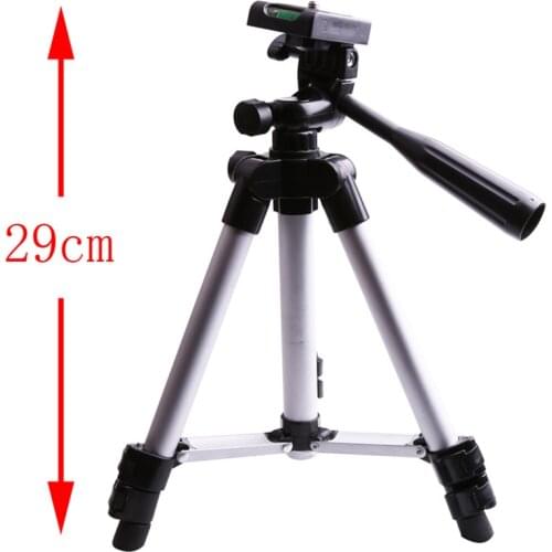 Aluminum Alloy Laser Level Large Bracket with Handle 29cm-65cm Adjustable Telescopic Fishing Light Three-leg Support Bracket