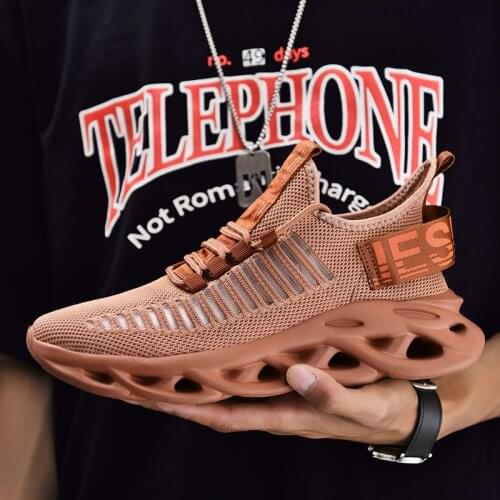 Summer Mens Blade Sneakers Weaving Breathable Sneakers Shoes for Men Large Size Casual Platform Man Sport Shoes bambas hombre