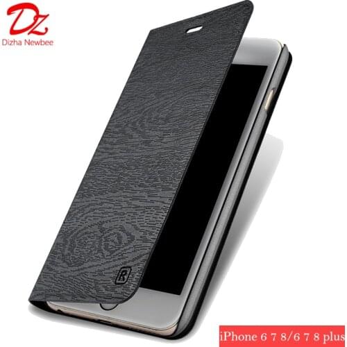 PU Leather Case for iPhone 6 6s 7 8 Luxury Retro Magnetic Phone Case Card Holder Wallet Cover For iPhone 6 6s 7 8 Plus