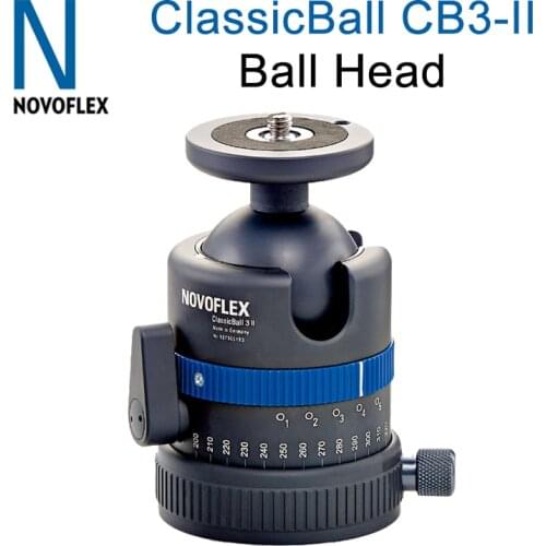2018 Timelapse Panoramic Head Novoflex Slr Camera Ball Head Cb3-ii Proffessional Quick Release Classicball 3 Version Ii Tripod