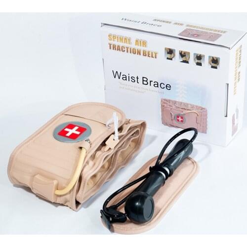 Decompression Lumbar Support Belt Waist Spinal-Air Traction Brace Spinal Back Relief Belt Backach Pain Release Massager Unisex