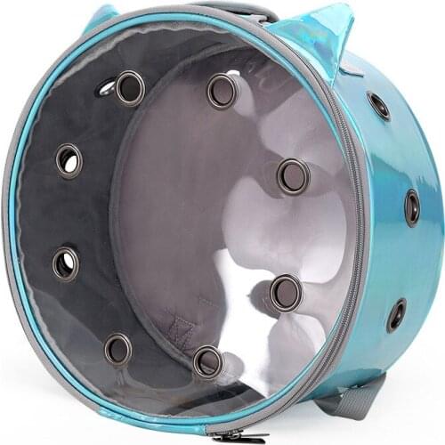 Pet bag cat bag panoramic transparent pet out bag PU breathable bag out portable cat cat backpack cat supplies