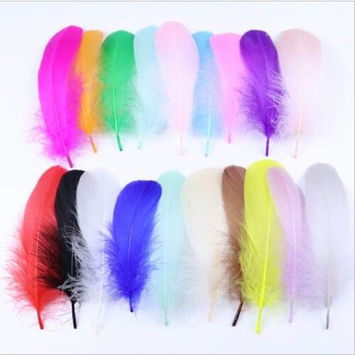 20/100pcs fluffy goose feathers for crafts plumas DIY feathers for jewelry making decoration wedding accessories plumes 13-20CM