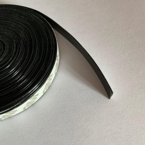 Self-adhesive Silicone Heat Resist Tape Sealing Strip Gasket 11x1mm 7.33m Black