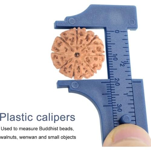 0-100mm Plastic Vernier Caliper Double Scale Caliper Buddhist Beads Walnuts Measuring Tool Ruler for Jewelry Antique