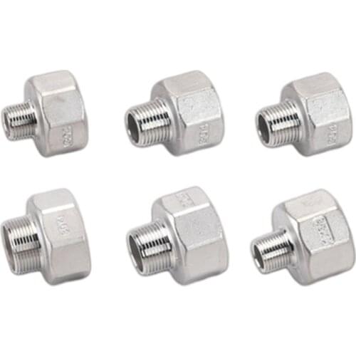 CK DN8-DN50 SS304 Stainless Steel Pipe Fitting 1/4 3/8 1/2 3/4 1 1-1/4 1-1/2 2 BSP Male to Female Thread Tube Connector