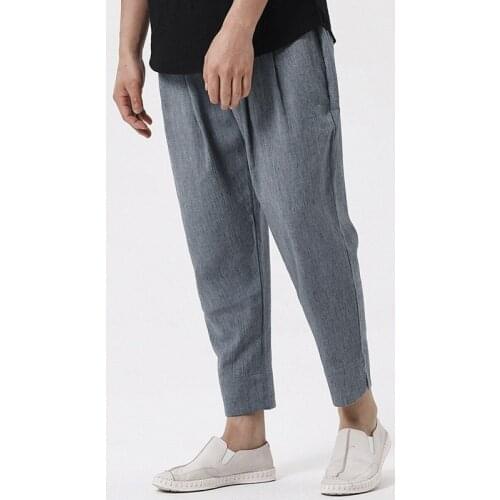 Traditional chinese clothing for men pants solid casual loose trousers online chinese store harem pants trousers TA217