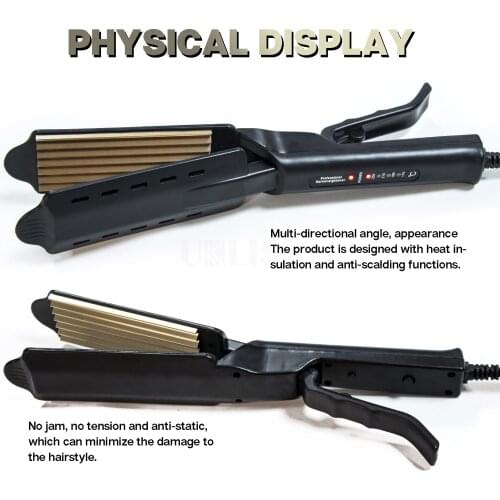 Hair Straightener Four-gear temperature adjustment Ceramic Tourmaline Ionic Flat Iron Curling iron Hair curler For Women hair