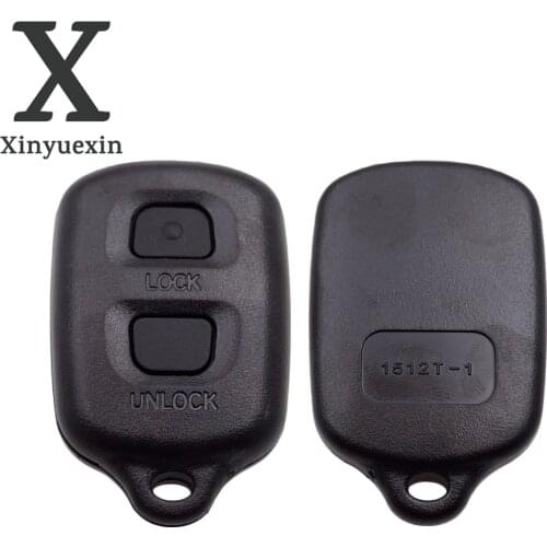 Xinyuexin Replacement Remote Car Key Shell Cover Case Fit for Toyota RAV4 Corolla Keyless Entry 2 Buttons No Logo