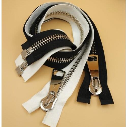 15# big zipper 70cm 85cm 100cm 1piece oversize metal zipper for men women down jacket coat skirt fashion zipper repair