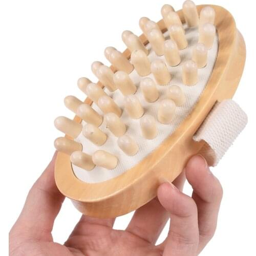 1PC High Quality Hand-Held Wooden Body Brush Foot Massager Hot Sale Cellulite Reduction Relieve Tense Muscles New