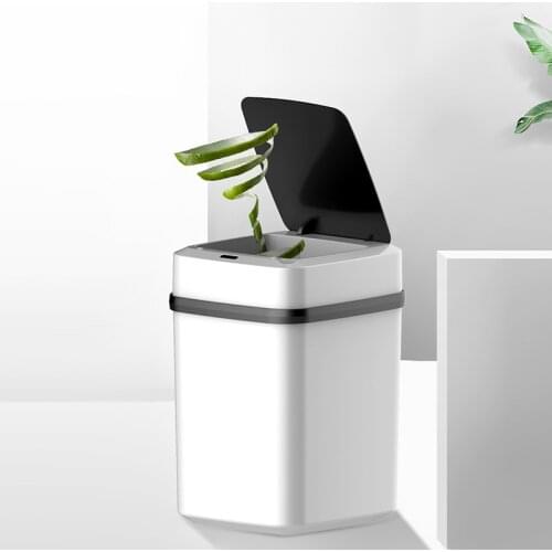 10L Automatic Intelligent Sensor Smart Trash Can Dustbin Lid Motion Detector Energy-Saving No Noise for Kitchen Bedroom