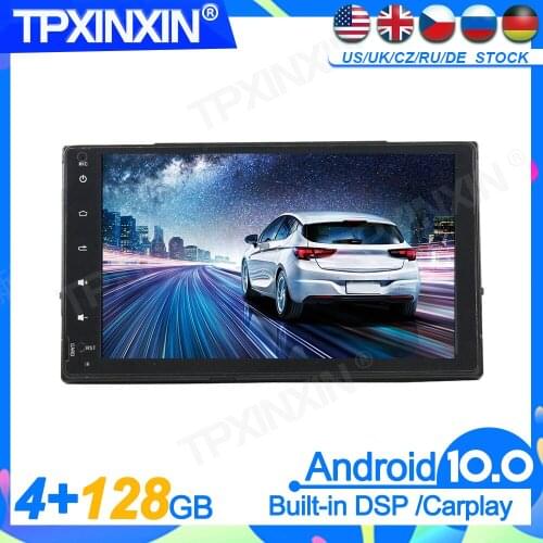 128GB For Toyota Corolla Innova Crysta 2017-2019 Head Unit Car Multimedia Player Auto Radio Tape Recorder GPS Navigation DSP IPS