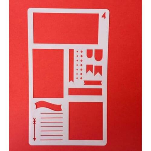 3pc/lot Art Korea Stationery Office Painting Supplies Graphics Symbols Drawing Template Ruler Student Kids Drafting Stencil Gift