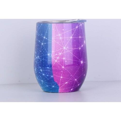 50 PCS 12OZ Portable Water Bottle Cute Star Sky Pattern Bottle Cup Outdoor Sport Hiking Climping Drinking Bottle with Hooker