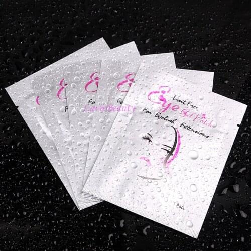 Free shipping 500 pairs Lint Free Under Gel Eye Pads Eyelashes Thin Patches For Eyelash Extension Make Up Tools