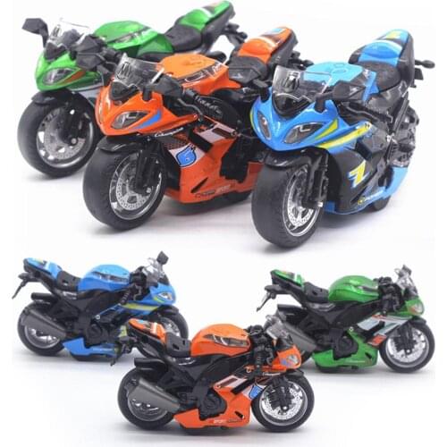Free Drop Shipping 1/14 Simulation Motorcycle Pull Back Model Motorcycle with LED Music Learning Kids Toy gift for children kid