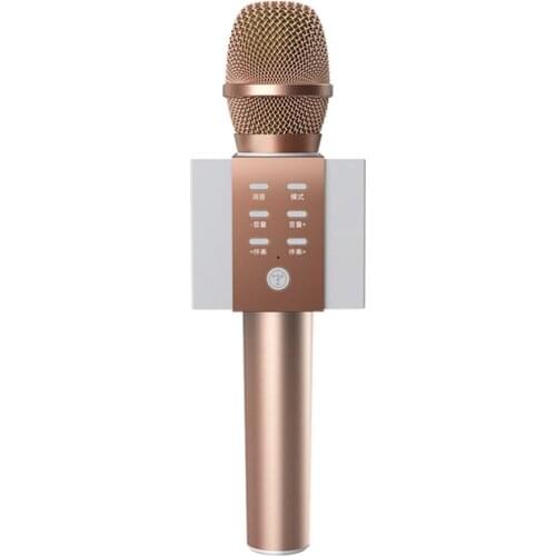 Wireless Karaoke MicrophoneLouder Volume More Bass 3-in-1 Portable Handheld Double Speaker Mic Machine