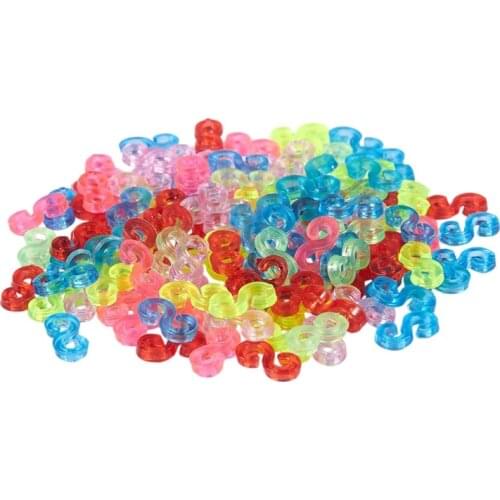 Big deal New Amazing Loom Bands Pack of 125 Colorful S-Clips
