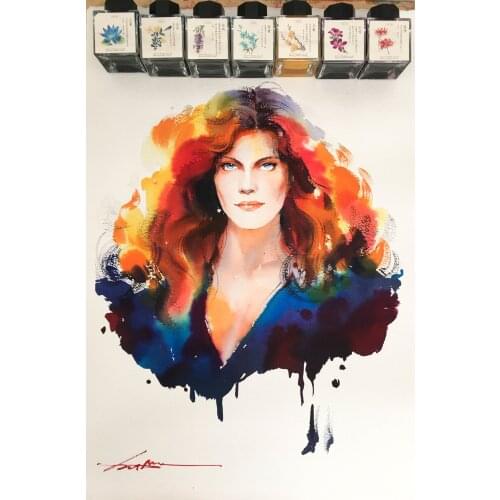 Penbbs ink 24 Solar Term Colour Ink Calligraphy Painting Pen Dip Pen Colourful Ink 35ml