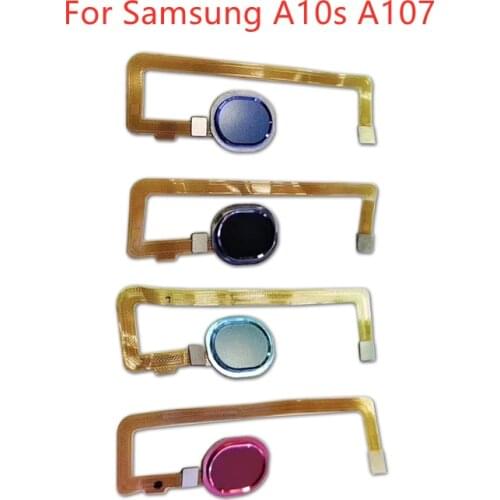 For Samsung Galaxy A10S A107 Fingerprint Scanner Flex Cable Touch Sensor ID Home Button Return Ribbon Flex Cable Repair Parts